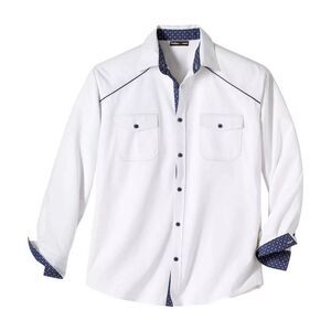 Atlas For Men Mens Poplin Shirt / White